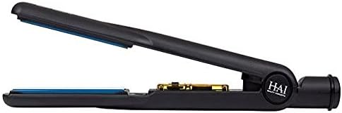 HAI Convertible Ceramic Hair Straightener for Women - Professional Fast Heating Flat Iron with 5 Temperature Levels for All Hair Types - (Classic Blue)