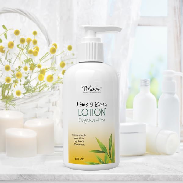 Deluvia Moisturizing Body Lotion & Face Lotion, Organic Aloe Vera, Shea Butter, Organic Jojoba Oil, Vitamin E & B5. Daily Skin Moisturizing Lotion For Dry Skin, Great For All Skin Types. - 2 Pack