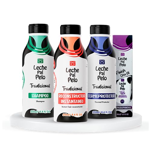 Leche Pal Pelo Chia Oil Split End Repair Treatment - Frizz Control, Non-Greasy Formula with Omega 3, Abyssinia, and Pro-V B-5 (1.2 fl.oz.)