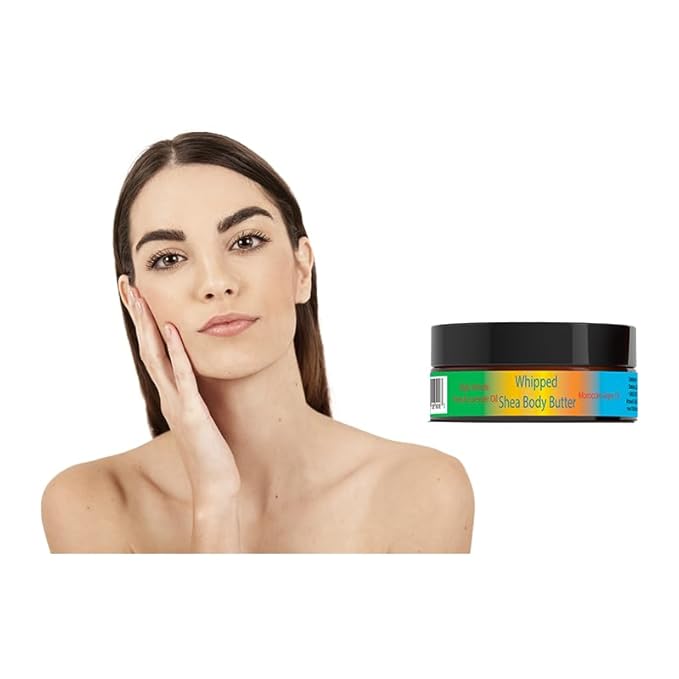 Whipped Shea Body Butter with French Lavender and Moroccan Argan Oil, 8 fl oz