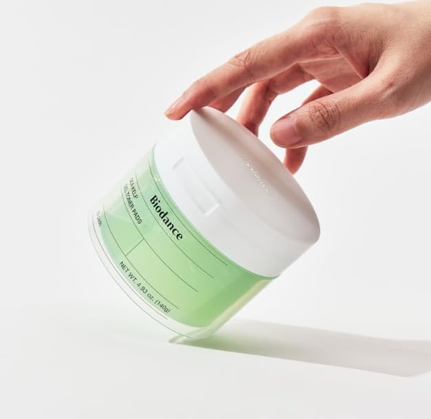 Biodance Sea Kelp Gel Toner Pads, Calming & Balancing Toner Pads for Sensitive Skin, Oil & Sebum Control, Refreshing Blemish Care, Korean Skincare, Stocking Stuffersㅣ4.93 fl.oz.(140g)*60Pads