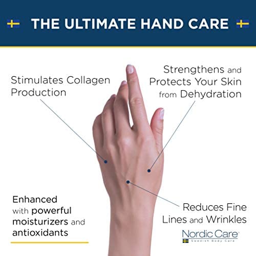 Nordic Care Hand Cream, 6 oz. | Shea Butter Hand Lotion for Dry Hands and Cracked Skin | Paraben & Lanolin-free | Essential Oils, Vitamin A & E, Squalane & Lavender