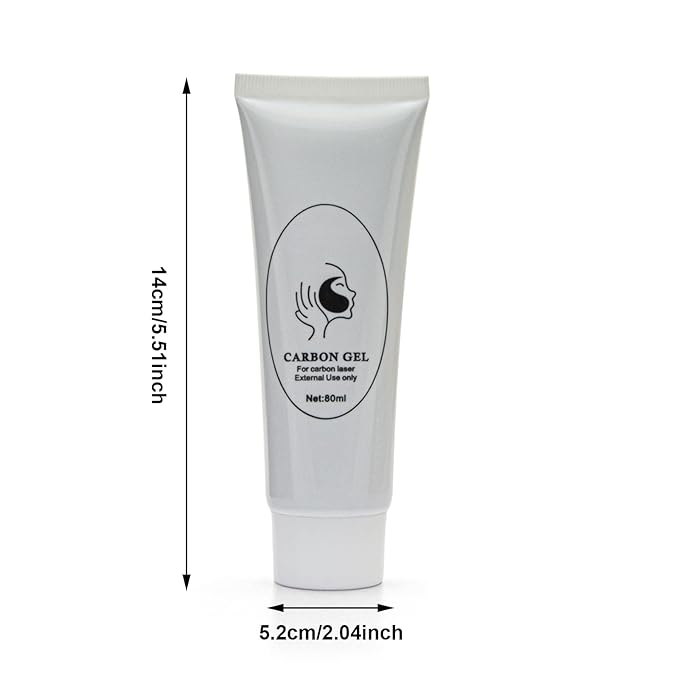 Elitzia Carbon Gel Peel Skin Care Rejuvenation Black Doll Facial Skin Deep Cleaning with Nano Activated Carbon for Laser Carbon Cream ETBDF80 80ml Pack of 2