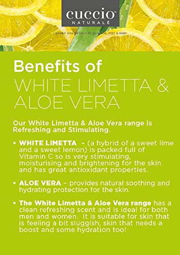 Cuccio Naturale Butter Blends - Ultra-Moisturizing, Renewing Scented Body Cream - Deep, Renewing Hydration For Dry Skin Repair - Made With All Natural Ingredients - White Limetta & Aloe Vera - 4 Oz