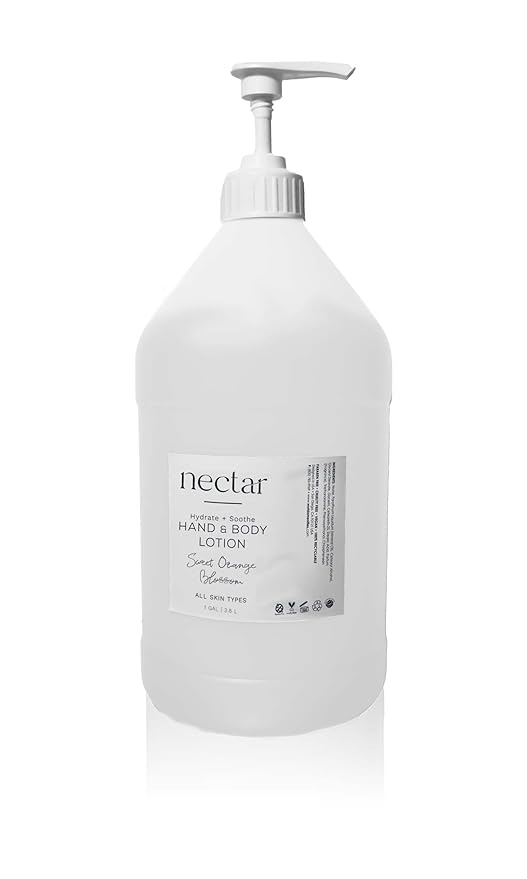 World Amenities - Nectar Body Lotion | 1 Gallon, 3.8L | Sweet Orange Blossom Refill Bottle With Pump, Hotel Amenities, Airbnb Rentals, Suitable for All Skin Types - 1 Gallon Pack