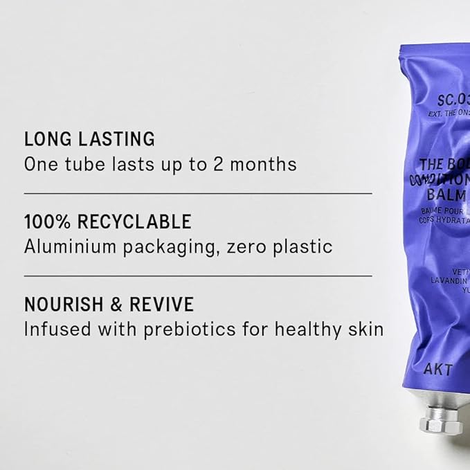 AKT The Body Conditioning Balm 3.4 Fl Oz, Firming Cream, Hydrating Body Balm with Olive Squalane & Lactic Acid, Vegan Moisturizer, Plastic Free, Sc.03 The Onsen, All Genders