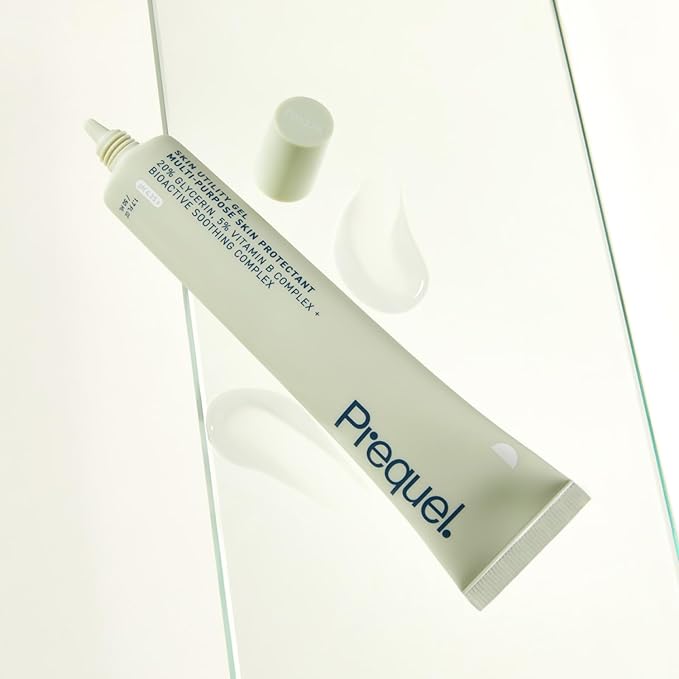 Prequel Skin Utility Gel, Moisturizing Protectant. Lightweight Multi-Purpose Face and Body Cream for Dry Skin, Hand Cream for Cracked Hands. Soothing Barrier Support with 20% Glycerin