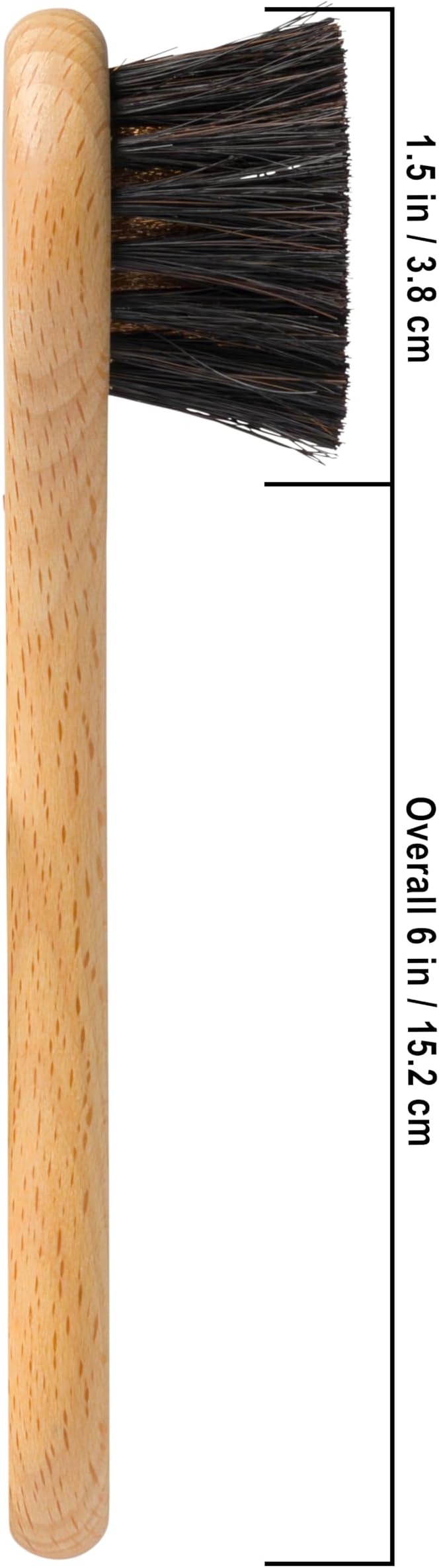 Redecker Ionic Face & Body Brush – Oiled Beechwood Handle, Bronze Wire & Horsehair Bristles for Circulation, Detox & Skin Revitalization – Sustainable, Spa-Like Daily Care, Made in Germany