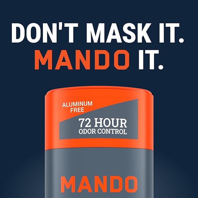 Mando Whole Body Deodorant - Invisible Cream Tube and Solid Stick - 72 Hour Odor Control - Aluminum Free, Baking Soda Free, Skin Safe - 3.0 Ounce Tube and 2.6 Ounce Solid Stick Bundle - Mt Fuji