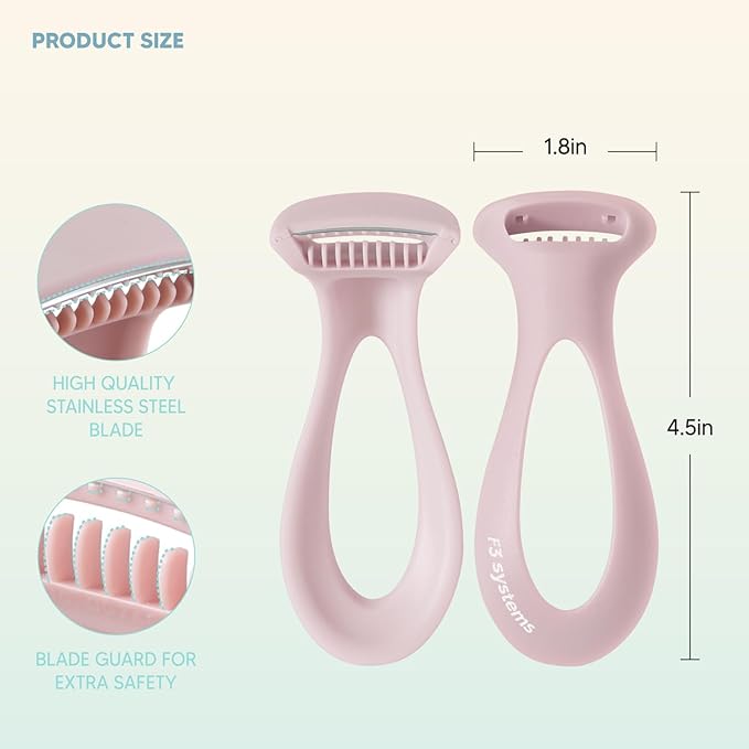 Callus Razor(3pack), Pedicure Tool, Effective for Cracked Heel, Ergonomic Design for Grip, Safety Stainless Steel Callus Shaver, Blade for Foot Care, Hard, Rough,Thick Callused Skin Remover