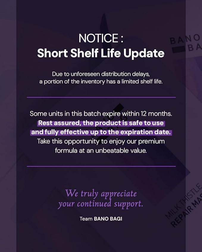 Banobagi Milk Thistle Repair Face Mask – Korean Skin Care with Centella, Hyaluronic Acid & Adenosine | Hydrating & Soothing Sheet Mask for Sensitive Skin, Fragrance-Free, 10EA