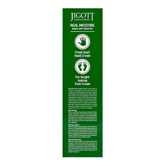 Jigott - Real Moisture Snail Hand & Foot Cream Set 3.4 FL OZ/100ml Each