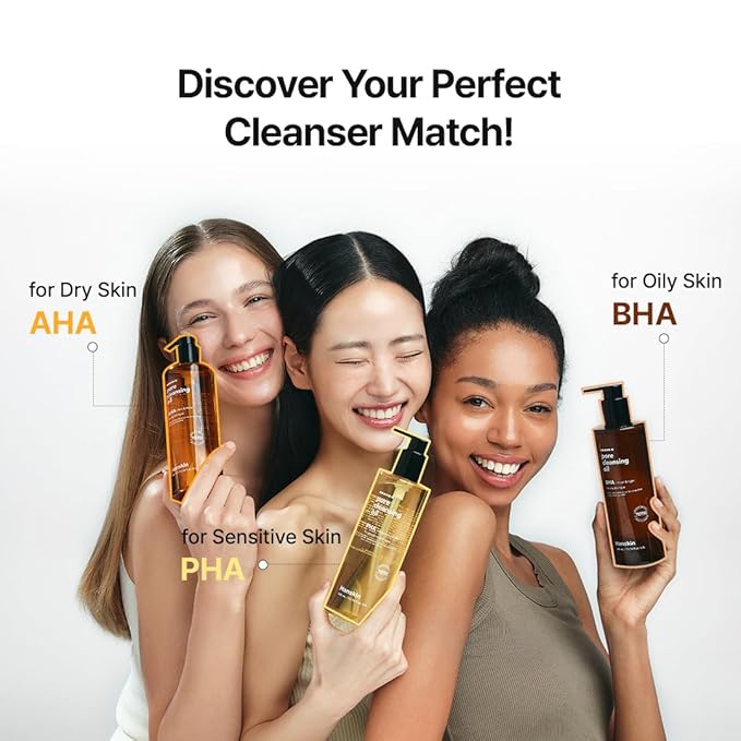 Hanskin Pore Cleansing Oil, Oil Cleanser for Face, Makeup Blackhead Remover, Korean Cleanser for Sensitive Skin (6.76 oz (Pack of 1))