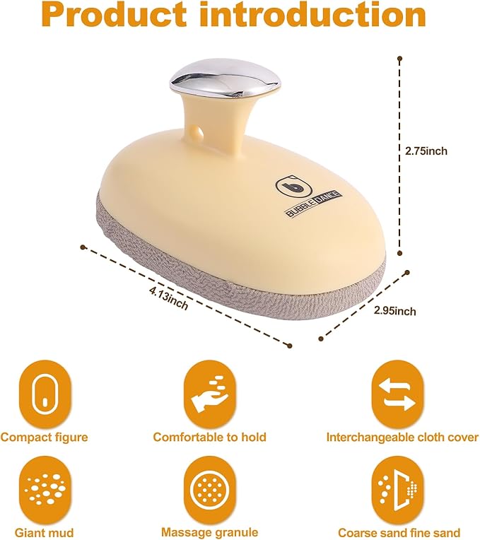 New Deep Exfoliating Body Scrubber, Upgraded Traditional Exfoliating Body Scrubber & Glove, Deep Exfoliating Bath Sponge for Women and Man, Body Brush, Exfoliator & Dead Skin Remover