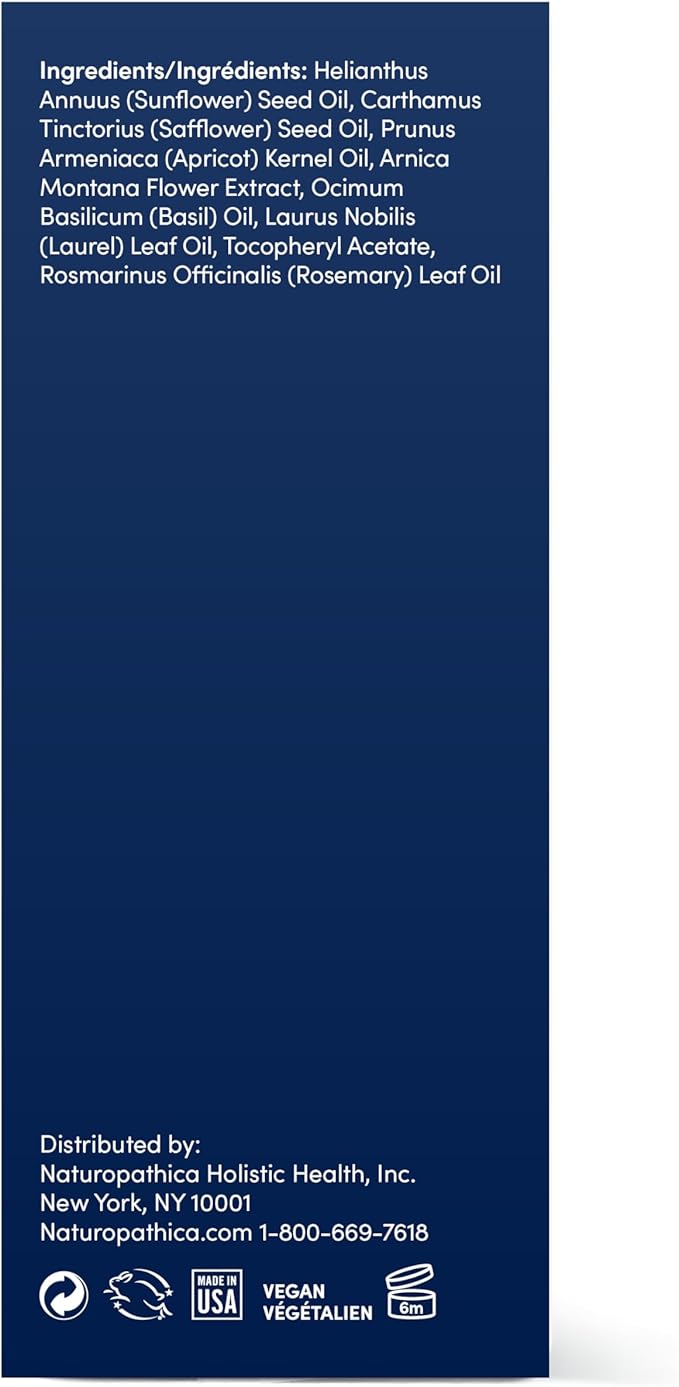 Naturopathica Alpine Arnica Bath & Body Oil, Daily Body Oil to Support Joint and Sore Muscle Relief, Soothing Body Moisturizer for Men and Women, 4.7 fl oz