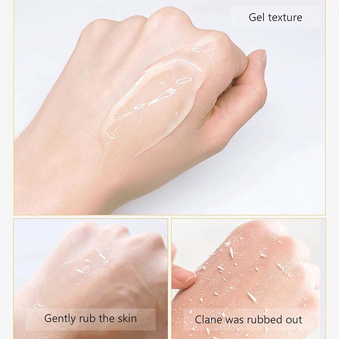 Lemon Exfoliating Gel,Peeling Gel Face Exfoliator,Removes Dead Cells,for Face & Body & Knee, Sebum Clear Pore Care, Soothing & Refreshing,Gently Daily Exfoliates For All Skin Types, 3.38 Oz