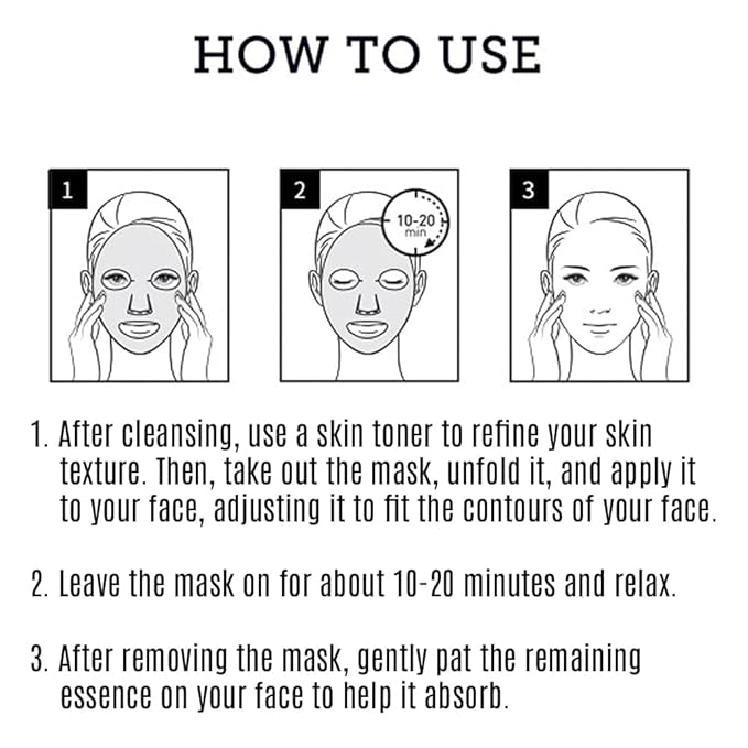 Leaders Mediu Amino Brightening & Clearing Facial Sheet Mask | Vitamin C, Lotus Extract for Acne Scars, Hyperpigmentation, Dark Spots, Even Skin Tone (10 Sheets)