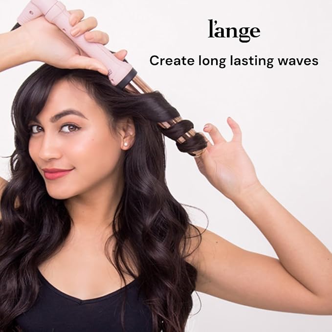 L'ANGE HAIR Ondulé 32 MM Titanium Curling Wand | Professional Hot Tools Curling Iron 1.25 Inch | Salon Hair Styling Wands for Beach Waves | Best Hair Curler Wand for Frizz-Free, Lasting Curls