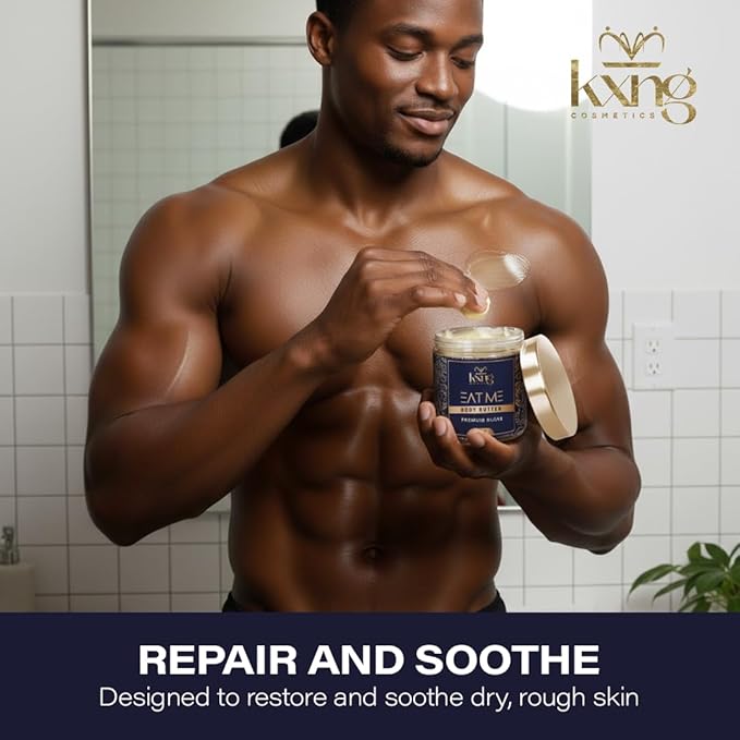 KXNG Cosmetics, Body Butter, Organic Skin Care for Men and Women, Body Moisturizer Lotions and Creams, Raw Shea Butter, Cocoa Butter, Mango, Coconut Oil, Hand, Foot, All Skin Types (Eat Me 2)
