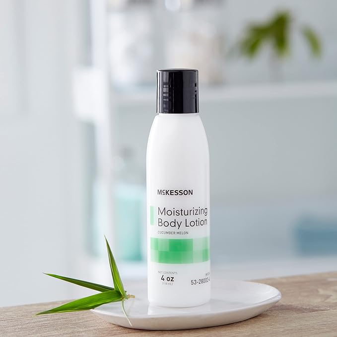 McKesson Hand and Body Lotion for Fragile Skin - Moisturizes Dry, Cracked Skin - Cucumber Melon Scent, 4 oz, 1 Count