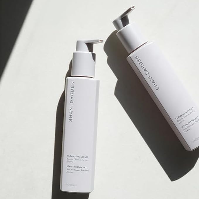 SHANI DARDEN SKIN CARE Cleansing Serum Face Wash for All Skin Types, Gentle Daily Hydrating Gel Facial Cleanser & Makeup Remover with Hyaluronic Acid & Oat Bran, Removes Excess Oil & Dirt, 4 fl oz