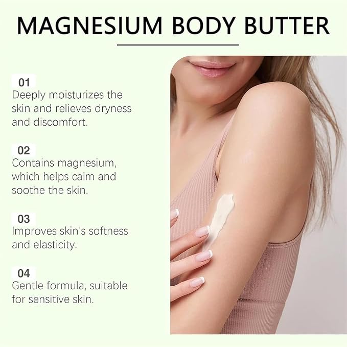 Mama Bear Neuropathy Cream, Magnesium Body Butter, Magnesium Cream for Neuropathy, Deeply Moisturizes Skin, Keep Soft Smooth (2PCS)