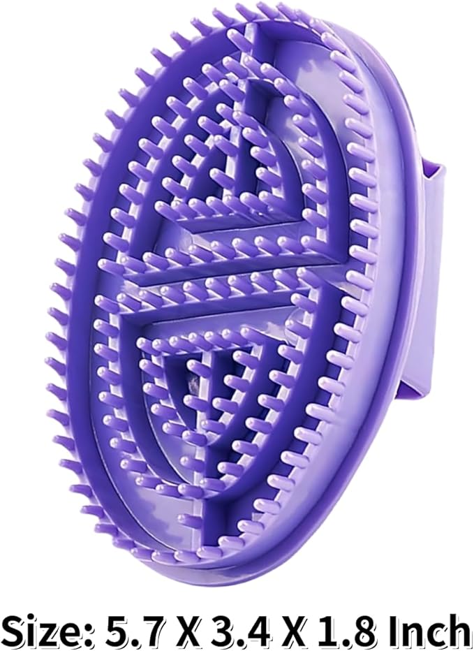 Massage Brush for Belly Body Relaxation Massage Comb Essential Oil Brush Body Scrubber Bath Body Brushes SPA Massager Device, Meridian Pressure Brush for Belly, Arms, Legs, Back (2 Pcs)