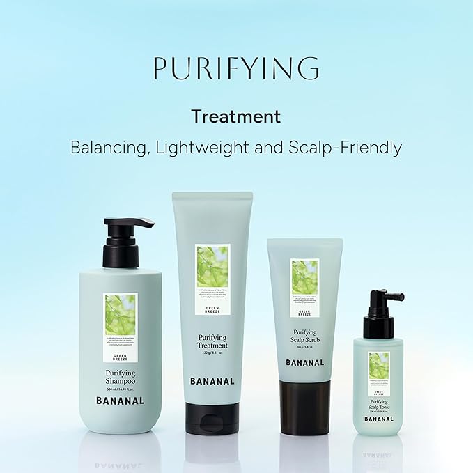 Rosemary Purifying Scalp Treatment – Korean Nourishing Hair Care with Menthol, CICA & Vitamin Complex – Strengthens Roots, Soothes Scalp & Adds Shine – Paraben & Sulfate Free – Green Breeze, 8.8 fl oz