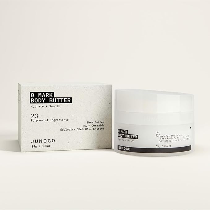JUNO & Co. 0 Mark Body Butter, Body Cream with Refillable Pod for Moisturizing and Smoothing 85 g/3.0 oz