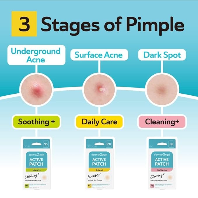 Ultra Invisible Dark Spot Patches & Large Pimple Patches Bundle for Post Acne Treatment – Day & Night Use, Hydrocolloid & Salicylic Acid Zit Stickers for Nose, Chin & Forehead – 96 + 16 Count Bundle