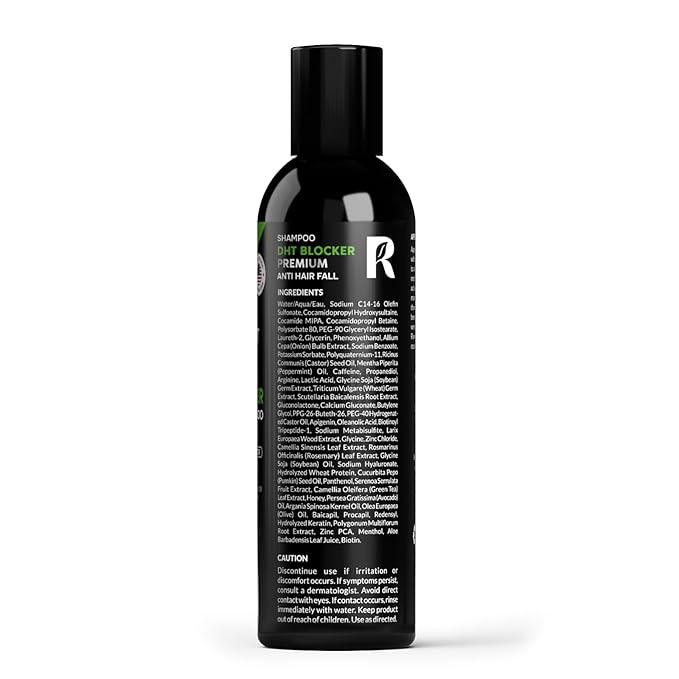 Premium Hair Strengthening Shampoo Castor Oil, Biotin, Avocado Oil, Caffeine, Saw Palmetto, Onion, and Redensyl Hair Regrowth & Thickening Support Sulfate-Free, Paraben-Free, for Men & Women