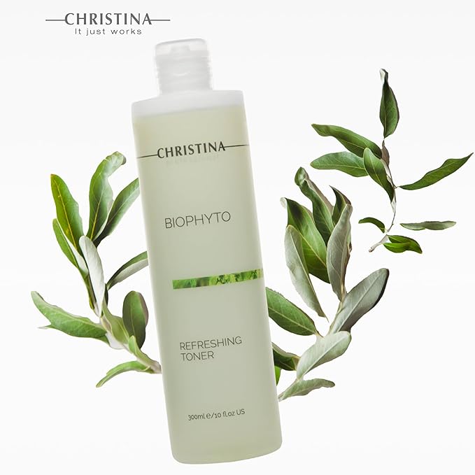 Christina Biophyto - 300ml - Bio-Astringent Complex and Ginger Extract Hydrating Toner - Face Toner for Women for Itch & Redness