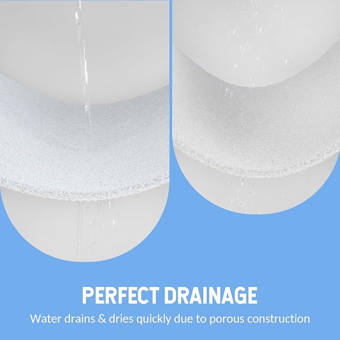 Non-Slip Bathtub Mat, 2 Pack Anti Slip Shower Mat, Fast Drying Bathtub Mats, Foot Scrubber Mat, Anti Slip Mat for Tub, Floor, Bathroom, Kitchen, Home, Hotel (White 24"×16"+24"×16")