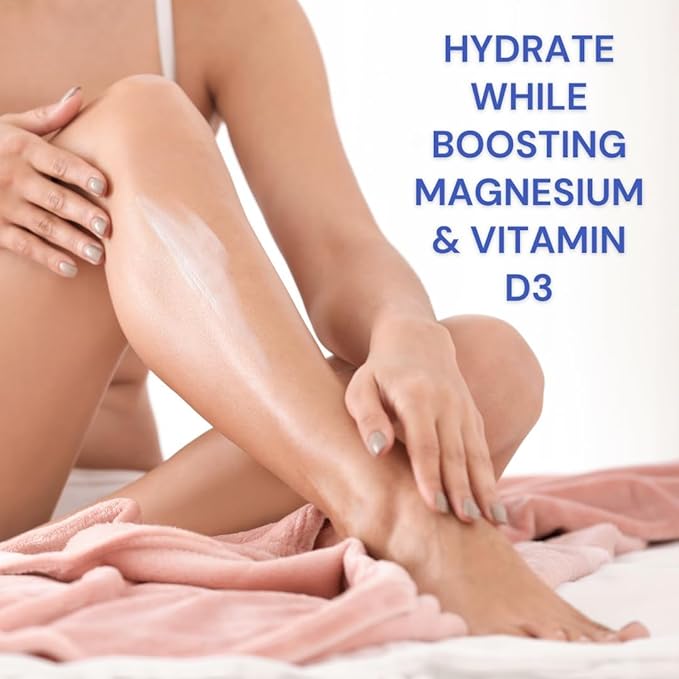 Wholesome Hippy Magnesium Calm Cream Day Time Focus (Bergamot Orange) Vitamin B12 and vitamin D3 2 Oz