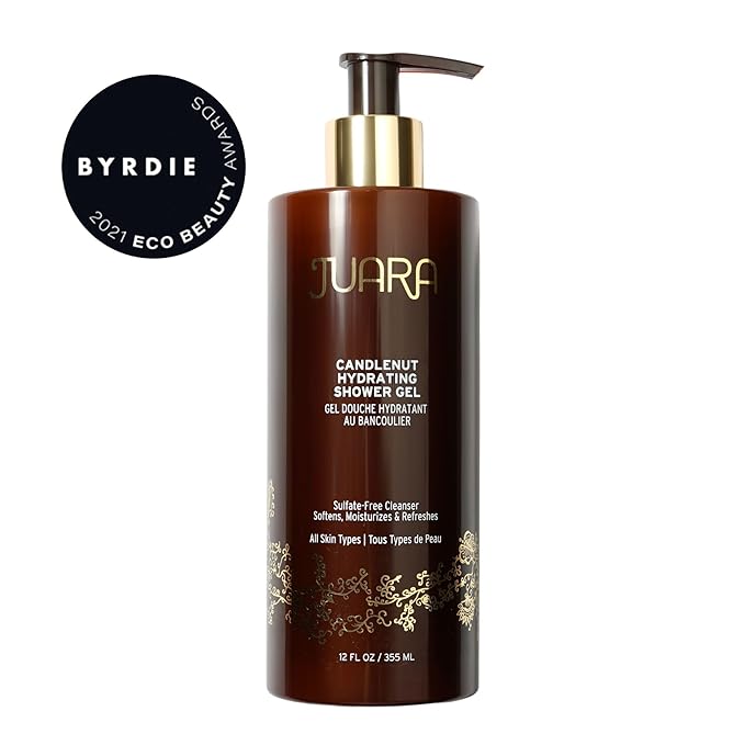 Juara - Candlenut Hydrating Shower Gel | Moisturizing Body Wash | Natural Soap | Soothe Skin | Gentle Nourishment | Cruelty Free, Paraben & Sulfate Free, Vegetarian | 12 oz.