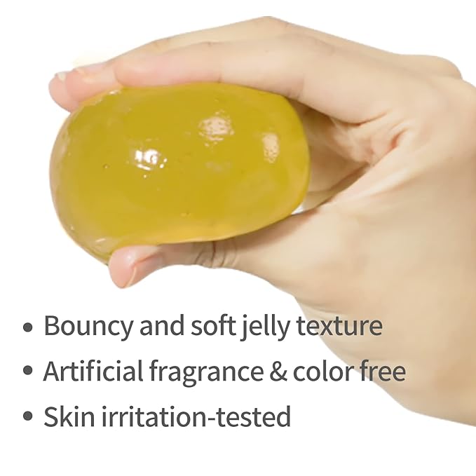 Ongredients Centella Asiatica Cleansing Ball, Face Soap Bar, Jelly Ball Cleanser, 3.8 Ounce