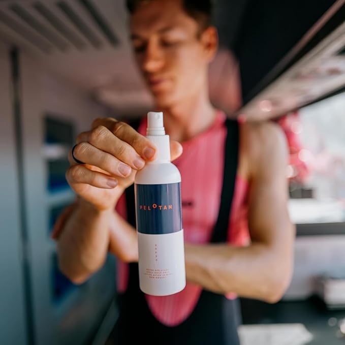 Pelotan Sports Sunscreen Spray SPF 30 (6 Fl Oz) - Lightweight, Sweat‑Resistant Sun Protection for Cyclists & Runners – Used by Pro Athletes – For Sensitive Skin
