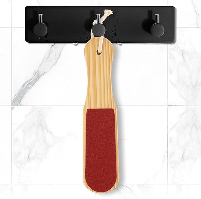 Foot rasp Foot File and Callus Remover. Best Foot Care Pedicure Surface Tool to Remove Hard Skin. Can be Used on Both Wet and Dry feet,Wood Foot File