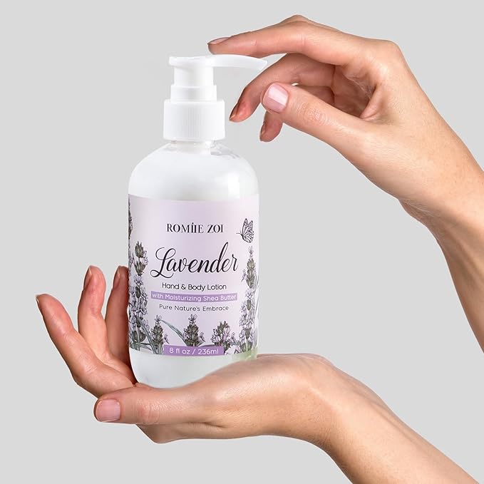 ROMIIE ZOI Daily Hand & Body Lotion with Moisturizing Shea Butter - Lavender - 236 ML / 8 FL OZ