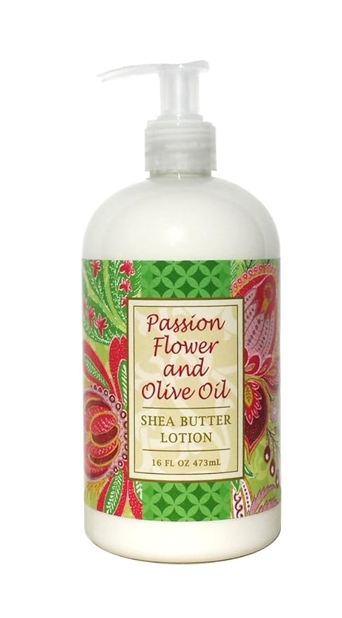 Greenwich Bay PASSION FLOWER Hand & Body Lotion, with Cocoa Butter, Shea Butter, Virgin Olive Oil, No Parabens 16 Oz.