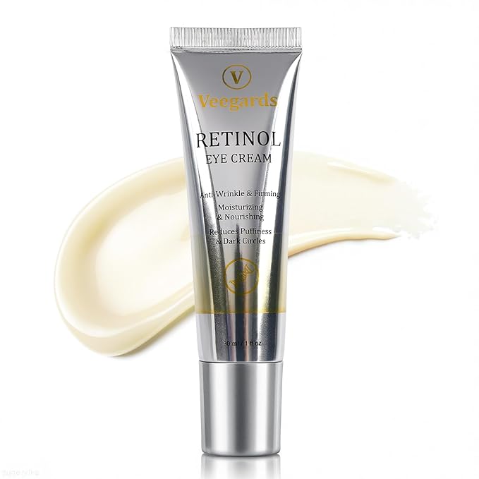 Retinol Eye Cream for Dark Circles, Wrinkles & Puffiness - Under Eye Cream with Anti-Aging Formula to Smooth Fine Lines, Eye Tightener & Reduce Eye Bags,Eye Firming Cream 1 Fl Oz