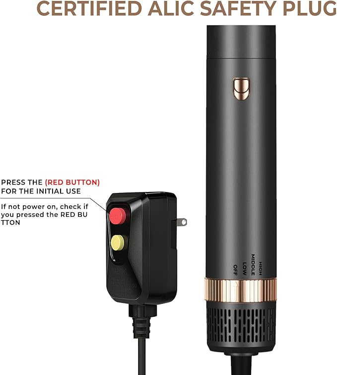 6 in 1 Hair Dryer Brush, Blow Dryer Brushies Ionic Hair Dryer, Oval Hot Air Brush, Hair Curler Straightener Magic Styler Autowrap Air Styler