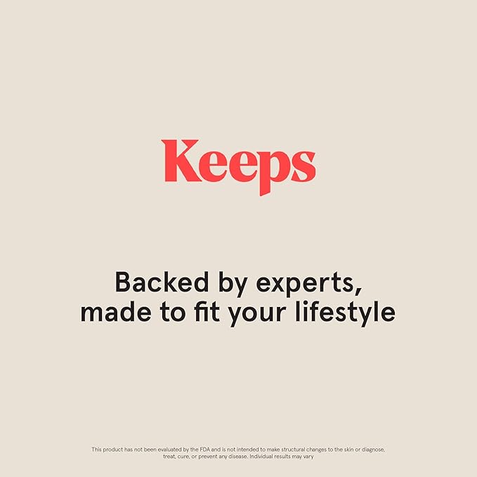 Keeps Men’s Hair Loss Shampoo & Conditioner with Biotin - Anti-Thinning & Hair Growth Products for Men - DHT Blocker with Saw Palmetto & Caffeine for Fuller, Thicker Looking Hair - Color-Safe