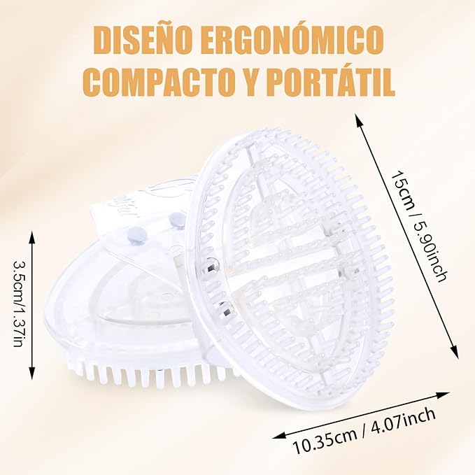 2Pcs Meridian Brush Massage Body Brush,2026 Upgraded Meridian Massage Brushes with 10 ML Essential Oil,Full Body Relaxation Cellulite Massager Brushes for Arms,Belly,Back,Legs