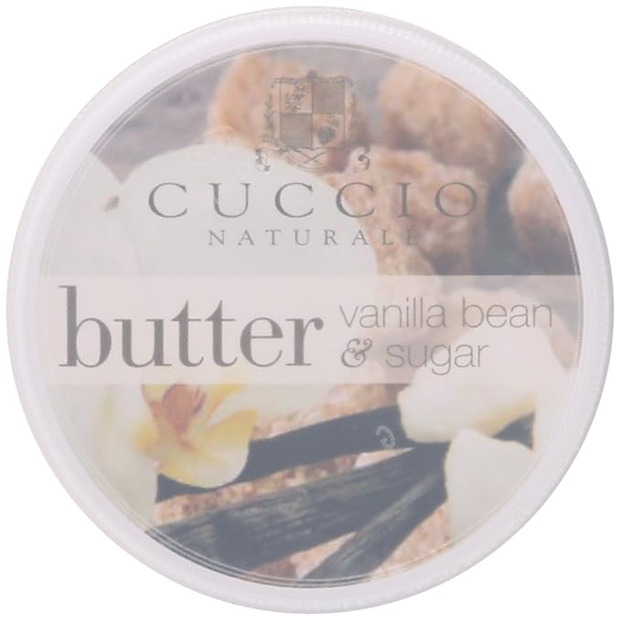 Cuccio Naturalé Butter Blend Vanilla Bean & Sugar, Non-Greasy Lotion for Hand, Body & Feet, Comforting/De-stressing with Natural Ingredients & Plant Based Preservatives, White, 8 Fl Oz (Pack of 2)