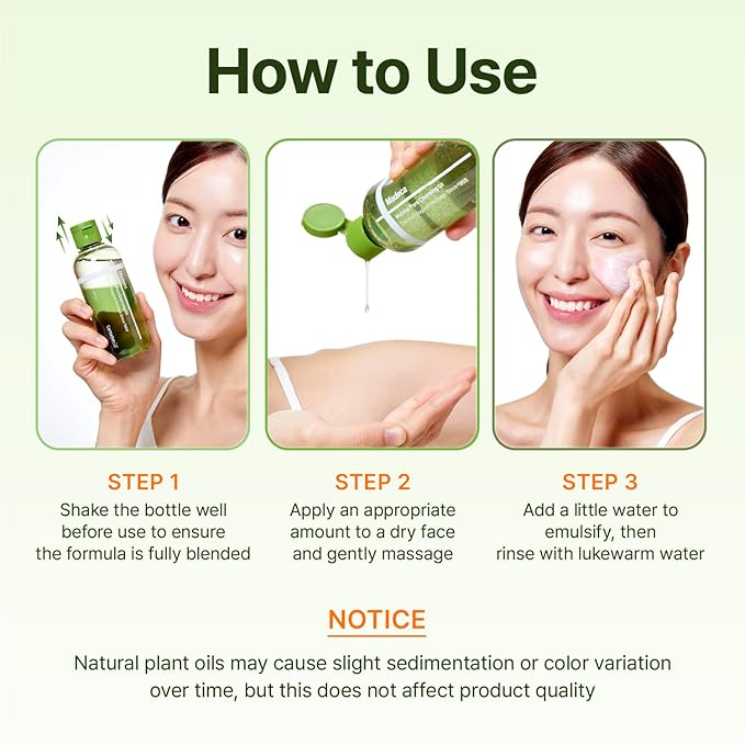 CENTELLIAN 24 Madeca Matcha Double Cleanse Set – Cleansing Oil 150ml + Toning Peeling Gel 5.07 fl oz, Low-Irritation Pore Care, Sebum & Blackhead Control, Korean Skincare Bundle