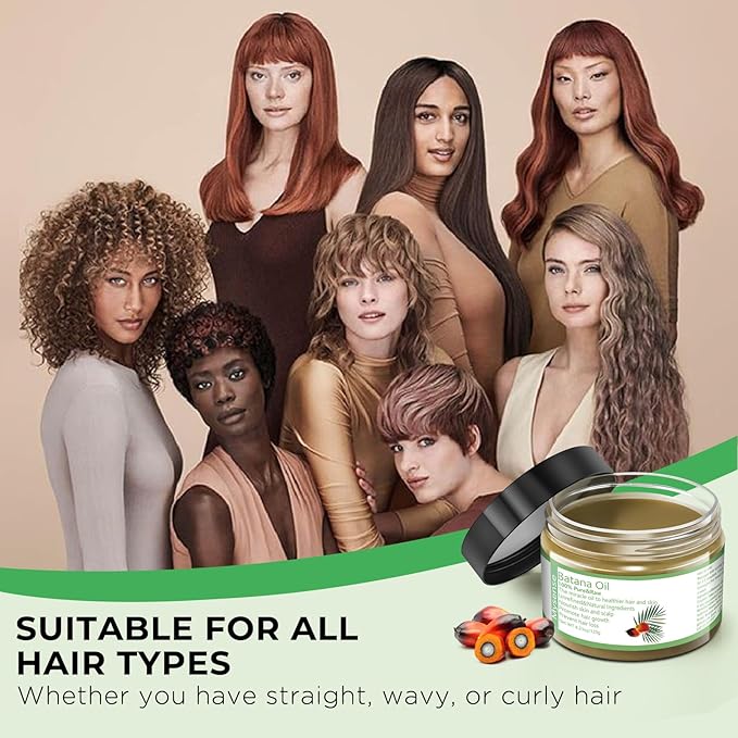 Mysense Raw Batana Oil, 100% Pure Unrefined and Organic Growth Oil from Honduras, Scalp Care for Women & Men, Prevent Hair Loss, Promote Hair Thickness