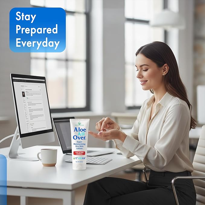 Miracle of Aloe’s Aloe All Over Super Moisturizing Dry Skin Lotion (2-Pack, 8 oz) - Made with 72% UltraAloe Aloe Vera Gel. Safe for Everyone: Men, Women, Kids. Ends Flaking and Restores Dry Skin Fast