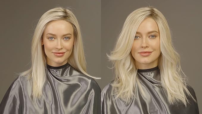 TressTech Cool Flow Dual Styler 2-in-1 Curling & Straightening Iron, Curls or Straightens Human Hair, Heat Friendly Wigs or Extensions, Patented Cooling Technology Adjustable Temp