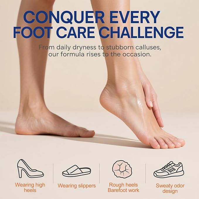 Urea Cream Stick 60% plus 2% Salicylic Acid, 2PCS Maximum Strength Urea Cream for Feet, Foot Lotion Stick for Cracked Heels, Dry Hands & Rough Knees, Callus Remover & Skin Softener, Soften Dead Skin